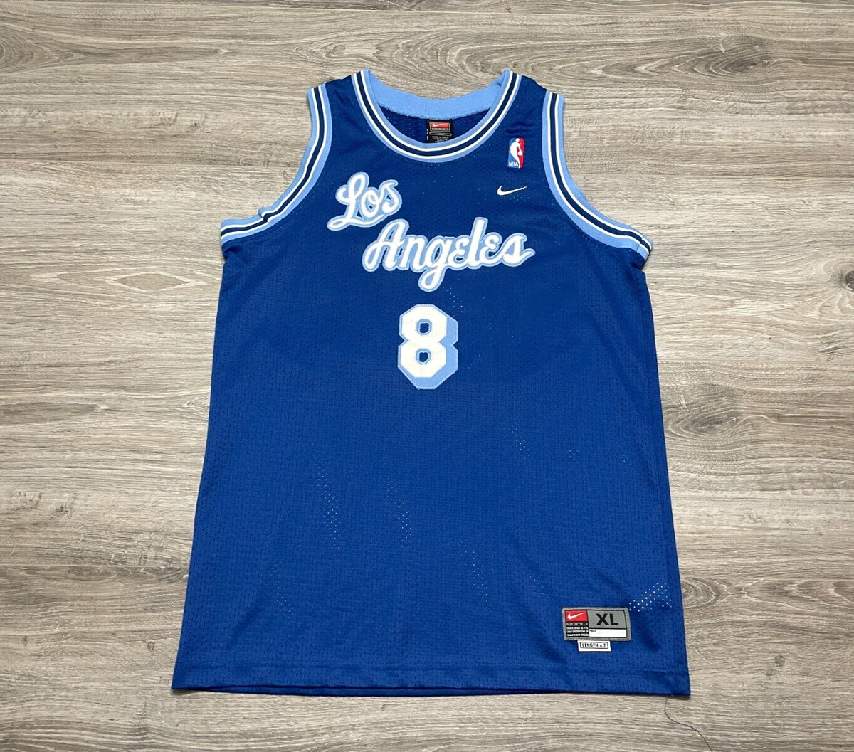 Kobe Bryant #8 Los Angeles Lakers NBA Nike Blue Script Swingman