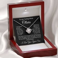 My Mom Necklace Gift, Jewelry For Mom From Son, Mother Day Gift