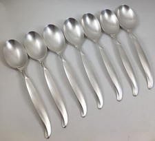 1847 Rogers Bros IS Flair Silver Plate 7 Teaspoons Silverware Flatware