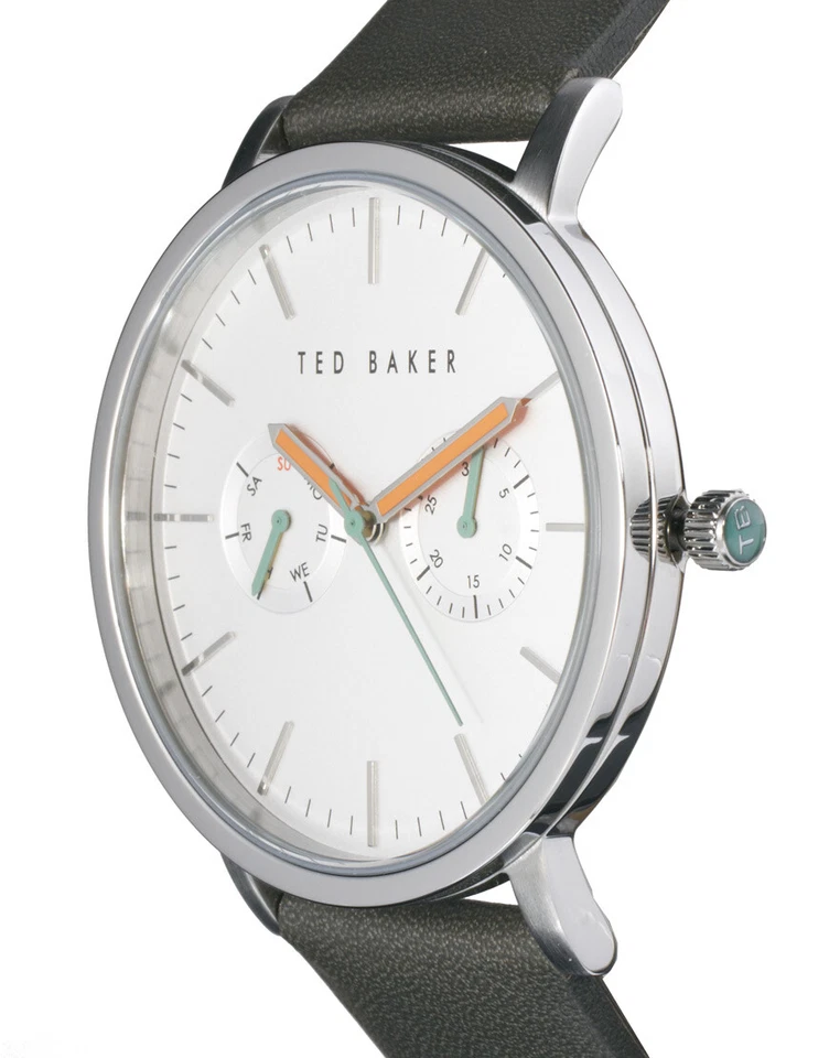 RARE Ted Baker Watch TE1093 Men's Round Leather Strap Water Resistant 10009291 - Image 2 of 4