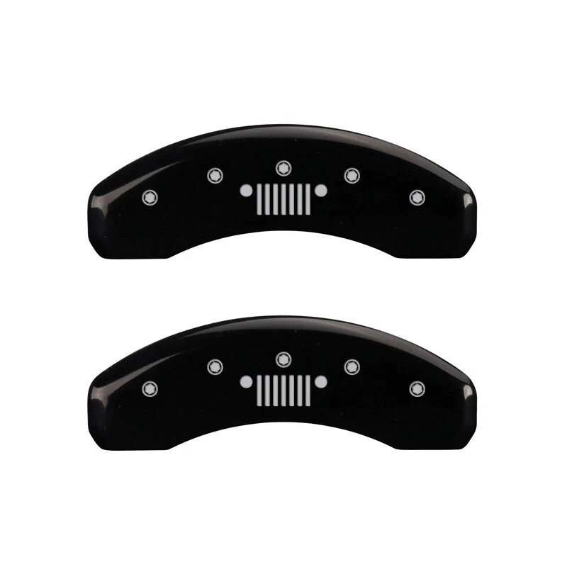 Cubiertas de pinza de disco de freno MGP negras delanteras + traseras "Jeep" Liberty 2008-2012 Foto 3 de 4