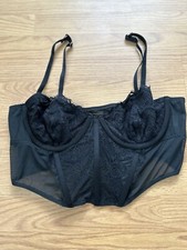 Hollister Gilly Hicks Black Lace Bustier Size XL
