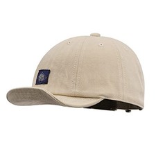 Soft Short Brim Baseball Cap Fashion Trucker Hat Casual One Size S-dy10-beige