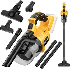 Cordless Vacuum for Dewalt 20V Battery, Handheld Vacuum Cleaner with Washable HE