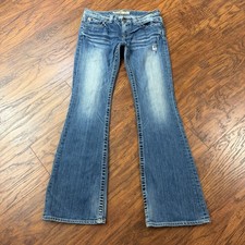 Big Star Jeans Womens 27 Boot Cut Low Rise Medium Wash Denim Stretch Sweet 28x31
