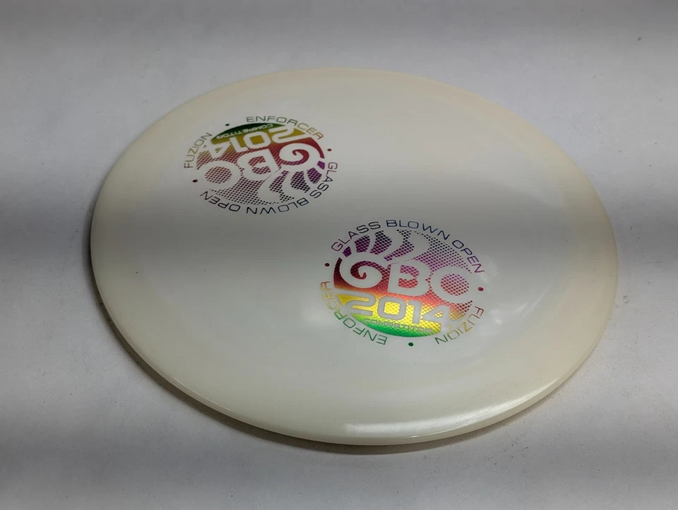 Dynamic Discs X-OUT Fuzion Enforcer 175g White Old Run Distance Driver Stable - Image 4 of 4