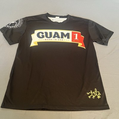 Island King Imports Guam 1 Beer Shirt Mens XL Navy Blue Excellent Graphic