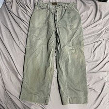 Vintage 1950s USAF Mil-T-4335A Sage Green 509 Paratrooper Fatigue Pants Size 38R