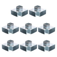 Kit d'équerres pour gazebo 3 voies, pour 1.6" x 3.1" bois (8 pièces)