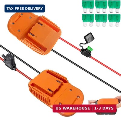 2-Pack Battery Adapter for Ridgid AEG 18V Hyper Li-ion - Power Wheels Dock Conne