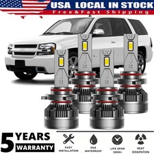 For Chevy Trailblazer 2002-2009 Led Headlights Bulbs Super Bright High Low Beam