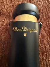 Dom Perignon Champagne Bottle Stopper Closure Recorker Black Gold Velvet Bag