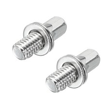 Drum Tension Rods M6 x 10mm for Bass Drum Hardware Parts Accessory Pack of 2