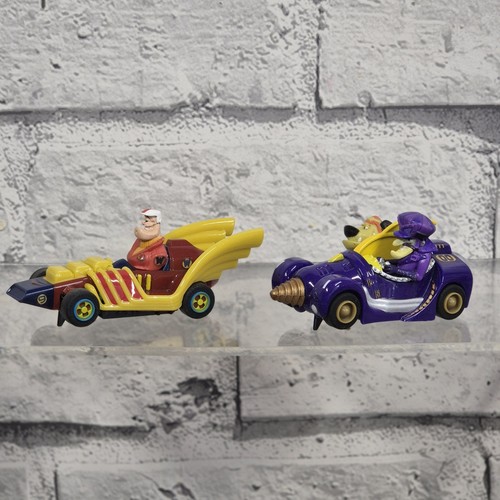 Wacky Races Micro Scalextric Race Track 1:64 Loop The Loop Boxed Fully Working - Afbeelding 14 van 24