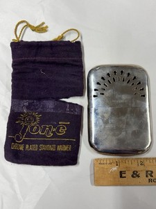 Vintage Jon-E Chrome Plated Hand Warmer Used