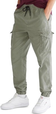 Men's Cargo Jogger Pants Stretch Comfort Fit Multi Pocket Casual Twill Bottoms