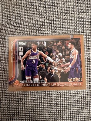 2025-26 Topps NBA Flagship - Phx Suns - Suns Duo Heat Up Scoreboard 1472/2025