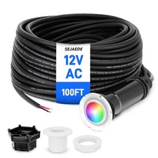 100FT 1.5in 18W LED Pool Light For Pentair Gl...