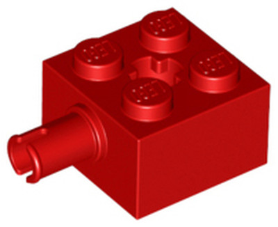 Lego Brick, Modified 2 x 2 with Pin and Axle Hole-6232-Farbauswahl-color choice