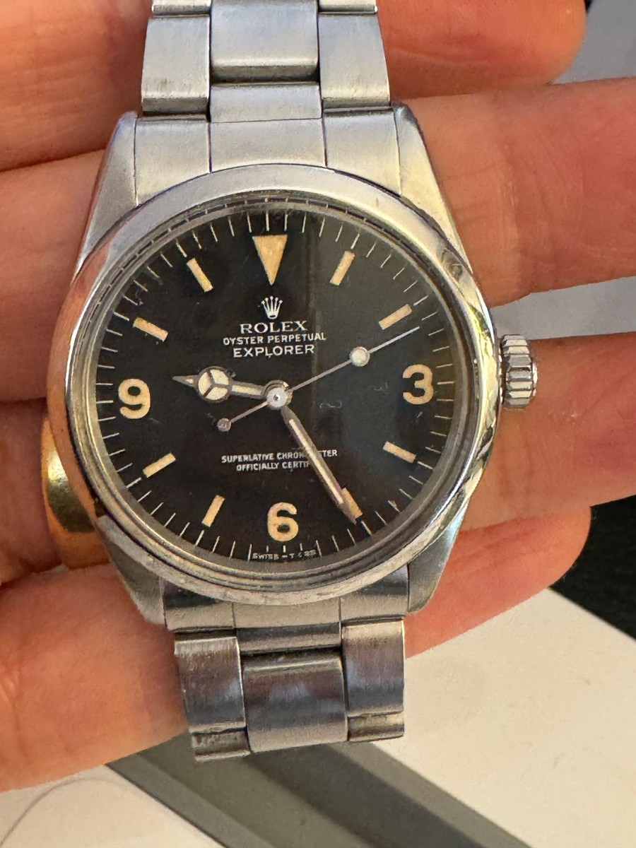 ROLEX OYSTER PERPETUAL EXPLORER VINTAGE REF 1016 S/STEEL ORIGINAL 1976