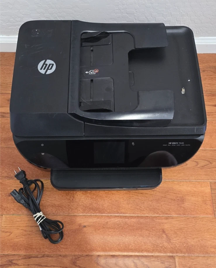 HP Envy 7645 All-in-One WiFi Printer Fax Scan Copy Photo - Tested No Ink - Image 2 of 2