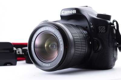 Canon EOS 70D/EF-S 18-55mm STM (良品） Canon EOS 70D / Zoom Lens EF-S 18-55mm f/3.5-5.6 IS STM Exc+5