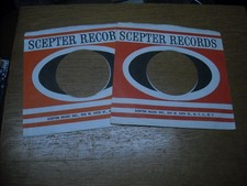 45 COMPANY RECORD SLEEVE. LOT OF TWO SCEPTER.