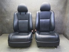 10-12 Lexus Uvf46l Ls600h Set Of 2 Front Left Right Leather Seat Black Oem