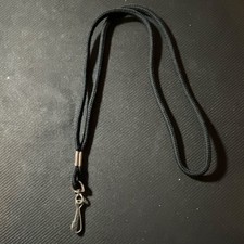Black Lanyard Neck Strap with Secure Metal Clip Key Holder for ID Badge