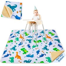 Basumee Splat Mat High Chair Mat Waterproof Baby Play Splat Mat for Under High