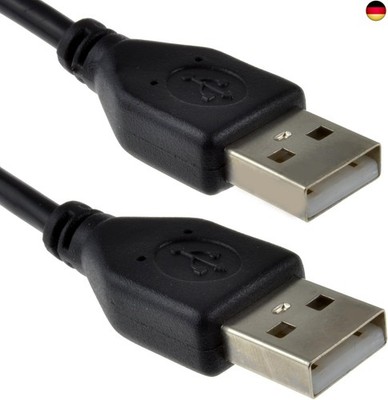 USB 2,0 24AWG A Zum A Männlich Zum Männlich High-Speed Schwarz Kabel 0,5 m 50 c