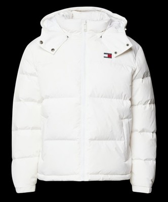 Tommy Hilfiger Jeans Alaska Pufferjacke | Weiß | Gr. S | Wie Neu