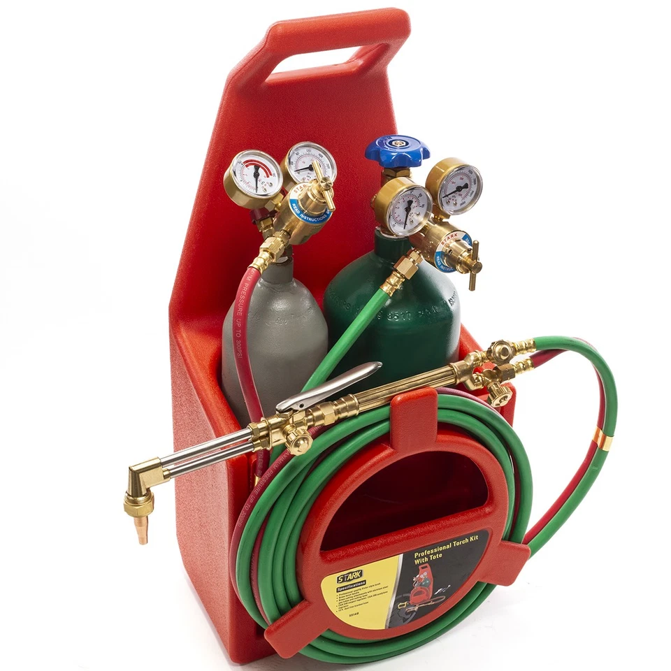 XtremepowerUS Victor Type Welding & Cutting Torch Oxygen Acetylene Regulator Set - Image 2 of 4