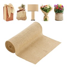 Burlap Fabric Roll, 14 in x 30 ft 50 x 50 High Density Wide Natural Burlap Fa