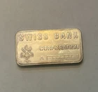 Swiss Bank Corporation 1 troy oz .999 fine silver bar