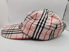 Chapeau Supreme x Burberry 6 panneaux d'occasion   rose