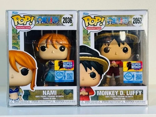 Funko Pop! One Piece #2036 Nami #2052 Monkey D.Luffy Super Manila Limited to 100