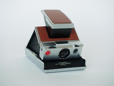 Polaroid SX-70  600er Umbau + Neu aufgeb   Studioblitz-Adapter   sehr guter Zust