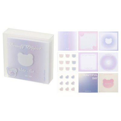 112 Sheets Colorful Square Sticky Notes Bulk, 2.7x2.7'', Purple