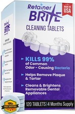 Retainer Brite Cleaner Tablets Invisalign Mouth Guard 120ct USA