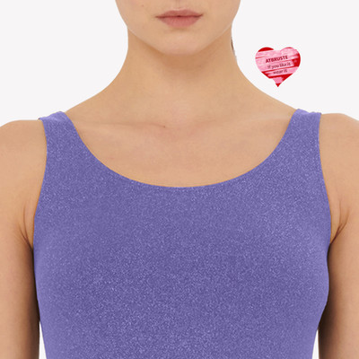 Wolford Shiny Top Sleeveless   S   UltraViolet ... Rundgestrickt glänzende Fäden