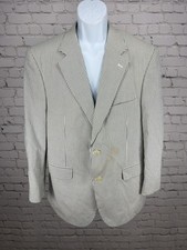 Brooks Brothers Blue White Seersucker Cotton 2 Button Blazer Sport Coat 42R