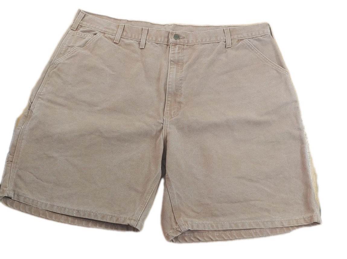 Carhartt 2 Carpenter Cargo Shorts Men 42 Brown Canvas Grunge Streetwear Y2k Vtg thumbnail 6