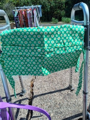 Walker Bags Green With White Flowers.