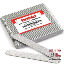 Professional Disposable Zebra Nail Files 100/180 - 50 Count - 100/180 Grit