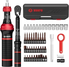 48Pcs Torque Screwdriver Wrench Drive Set, 1/4" Drive Small Torque Wrench, 10-70