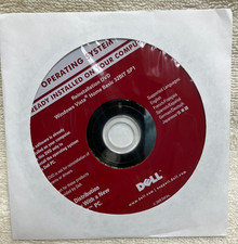 Dell Reinstallation DVD Windows Vista Ult 32bit SP1 - CD ONLY NEW SEALED  