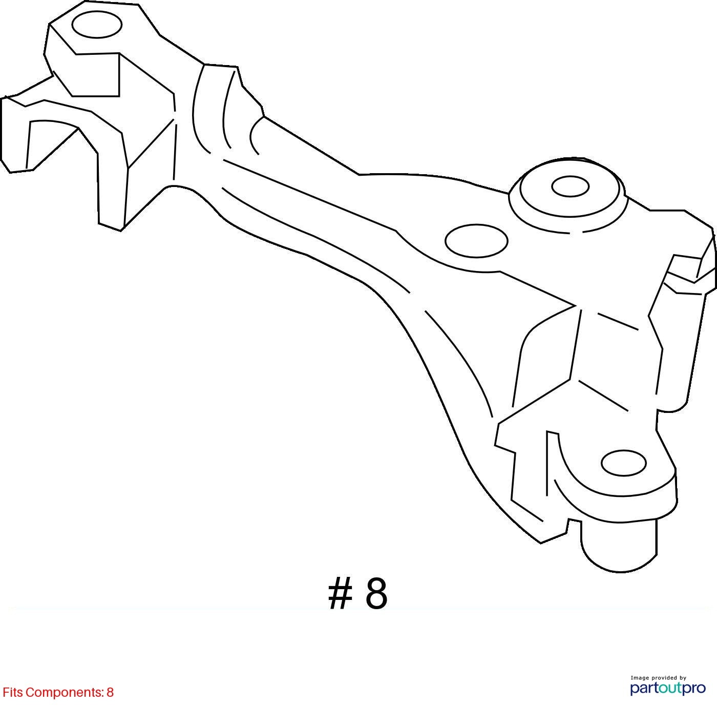 Porsche 911 GT3 2014-2019 Rear Right Crossmember