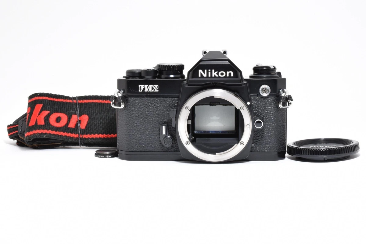 Appareil Photo Argentique Nikon New FM2 Noir Avec Moteur MD-12 - 35 Mm SLR