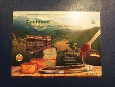 SELLOS ESPAÑA MNH 2019 HOJITA GASTRONOMÍA. CANTABRIA 